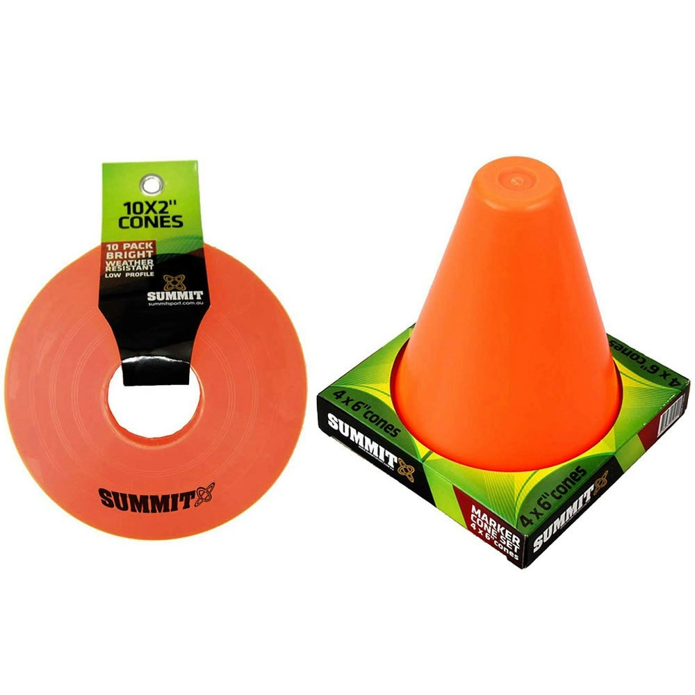 Summit Global 14pk Marker Cones 2"/6" Orange Soccer Football  Sport Training