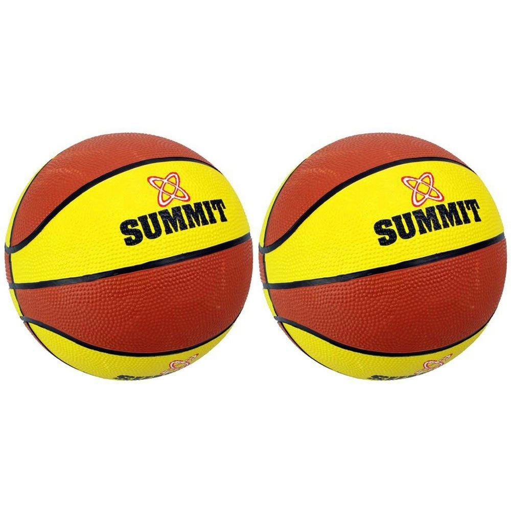 2PK Summit Size 6 Classic Basketball Indoor/Outdoor Sport/Game Ball Yellow/Brown