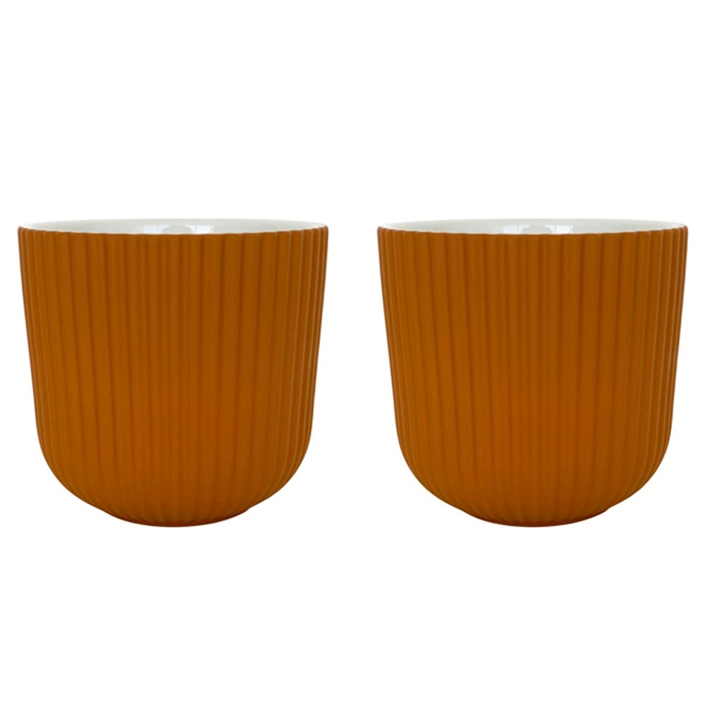 2x Urban Brooklyn 14cm Ceramic Planter Flower/Plant Pot Decor Medium Terracotta