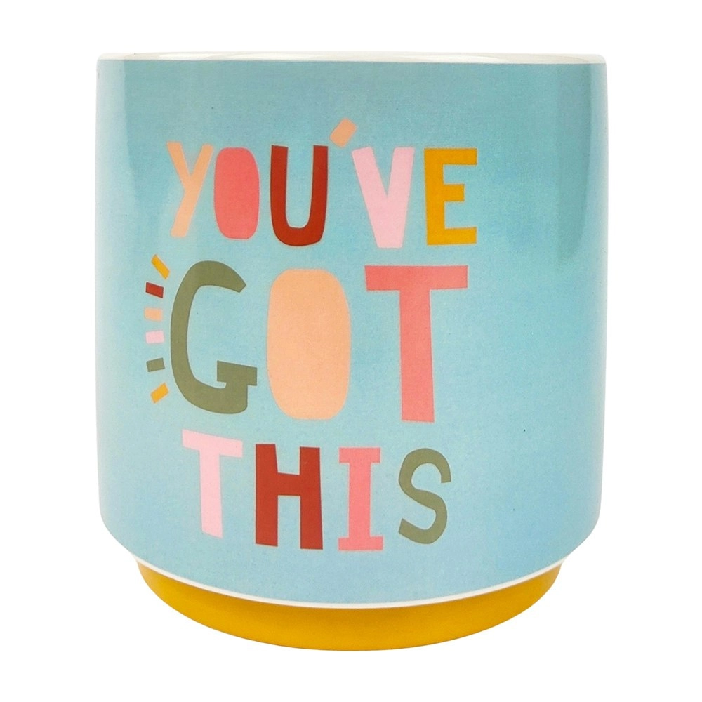 Urban 13cm Funky Quote Youve Got This Ceramic Planter Garden Plant Pot Blue