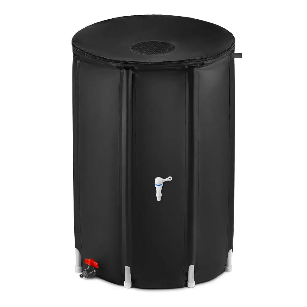 Rhino Clearmate Extra-Stable Collapsible Rainwater Collection Barrel 100gal
