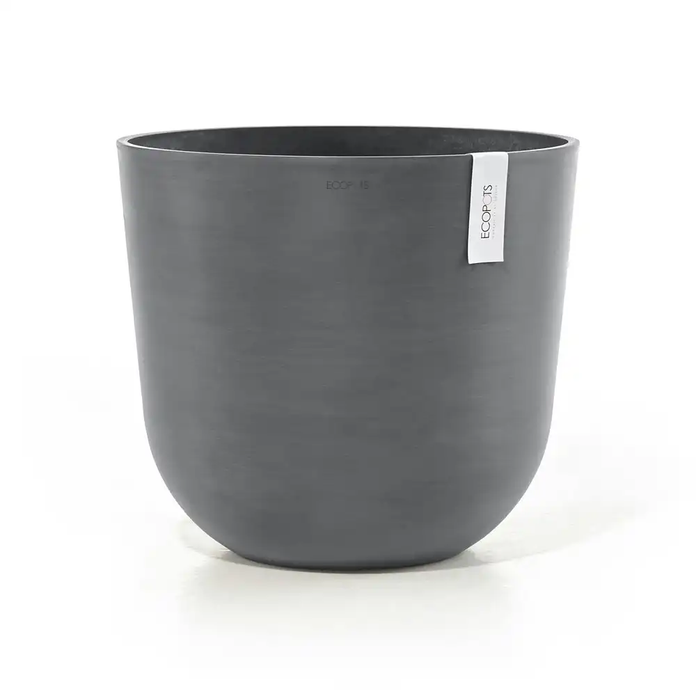 Ecopots Oslo 45cm Home Indoor/Outdoor Decor Durable Garden Plant Pot Grey