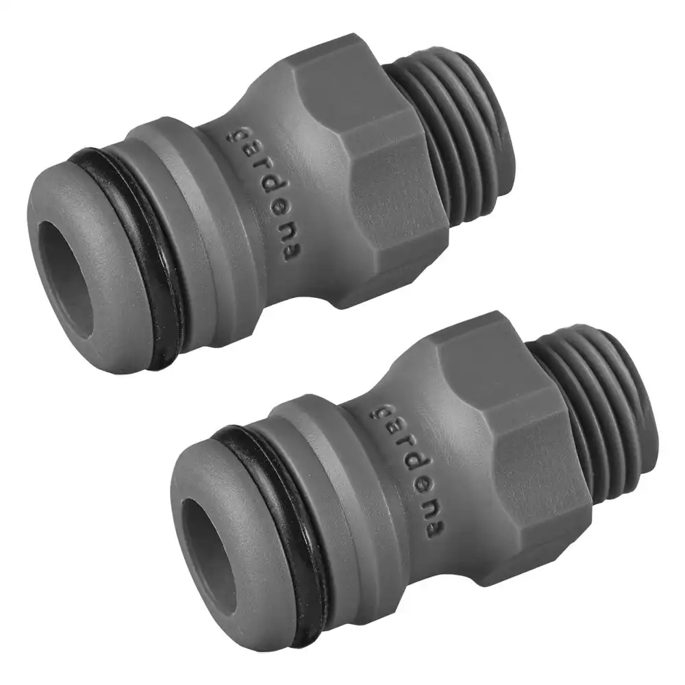 2x Gardena Adaptor Water Sprinkler Connection Piece Attachment 2920-26 - 13.2mm