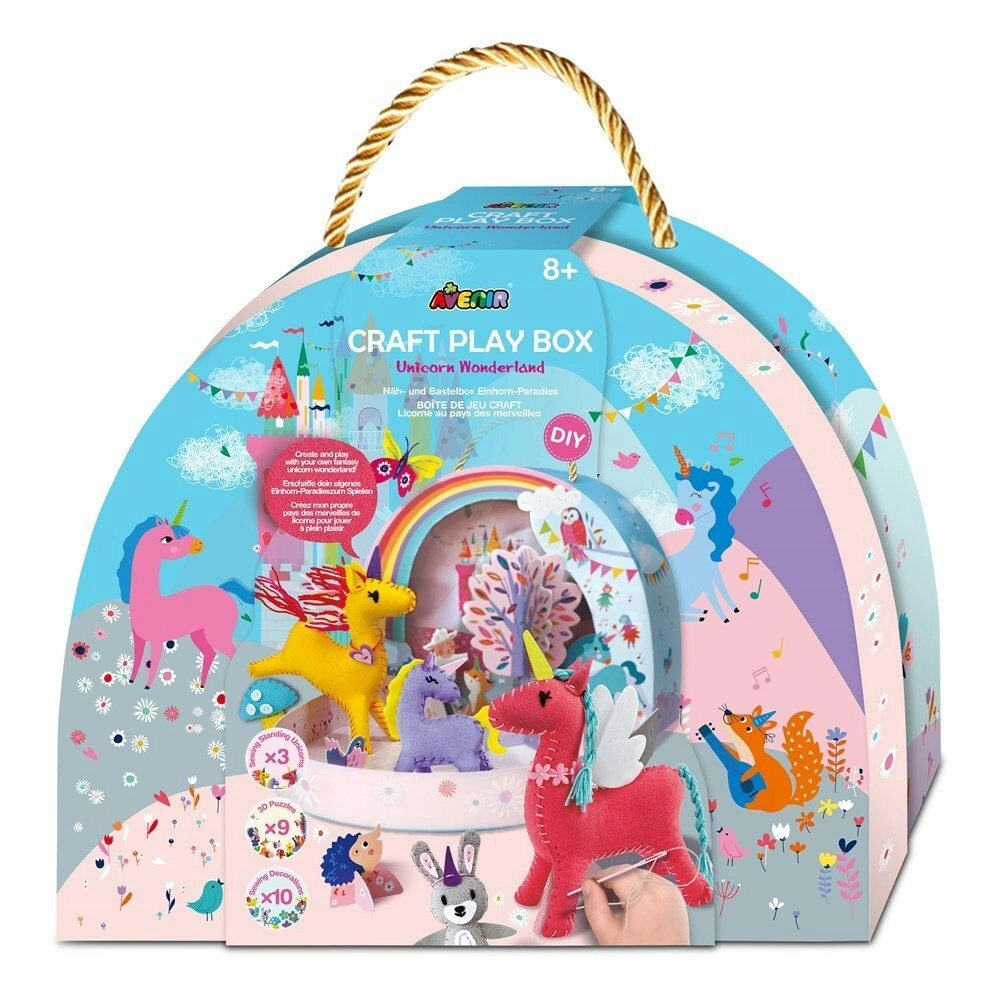 Avenir Craft Play Box Unicorn Wonderland Art Draw/Paint Kids Activity Kit 8y+