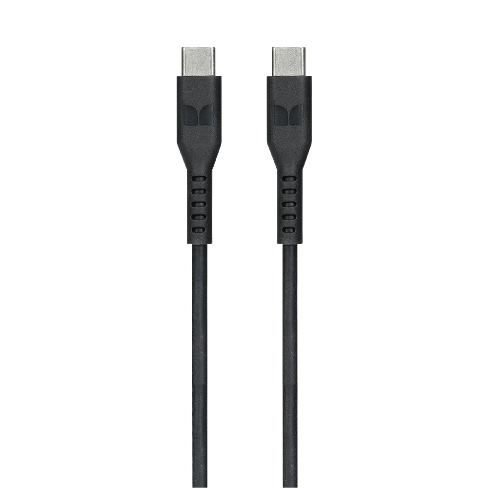 Monster TPE 1.2M USB-C to USB-C Phone Charging/Sync Power/Data Cable Black