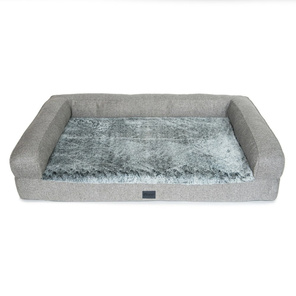 Superior Pet Goods Orthopaedic Dog/Pet Sofa Artic Faux Fur Small 80x60x22cm