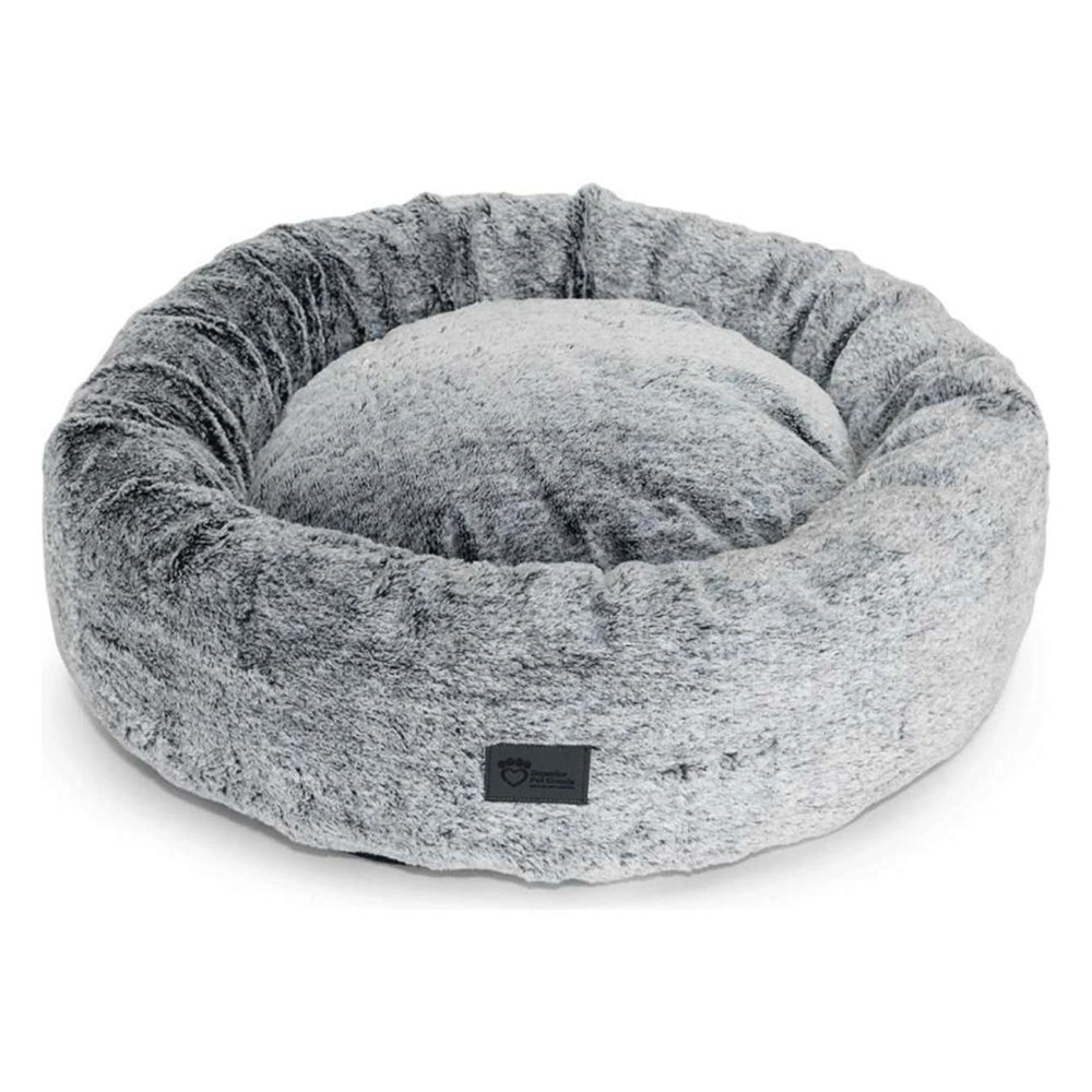 Superior Pet Goods Harley Plush Calming Dog Bed Artic Faux Fur Small 40x40x16cm