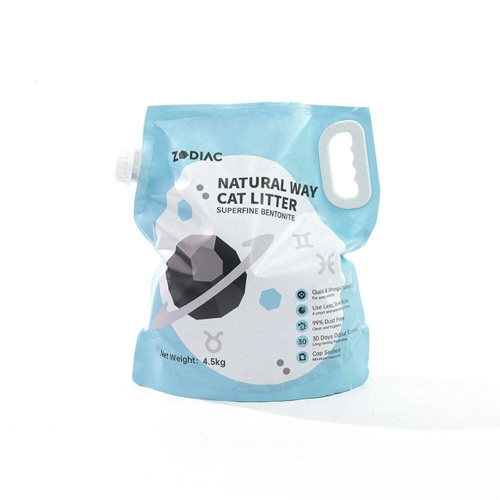 Zodiac Natural Way Pet/Cat Litter 4.5kg Superfine Bentonite Clump Odour Cleaning