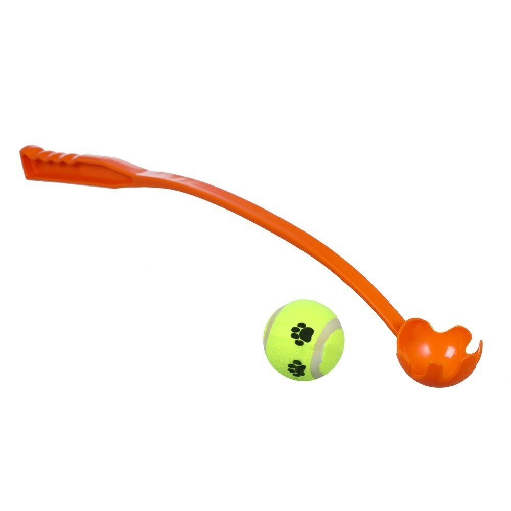 Paws & Claws 65cm Ball Launcher Pet Dog Toy Play Interactive Game Fun Assorted