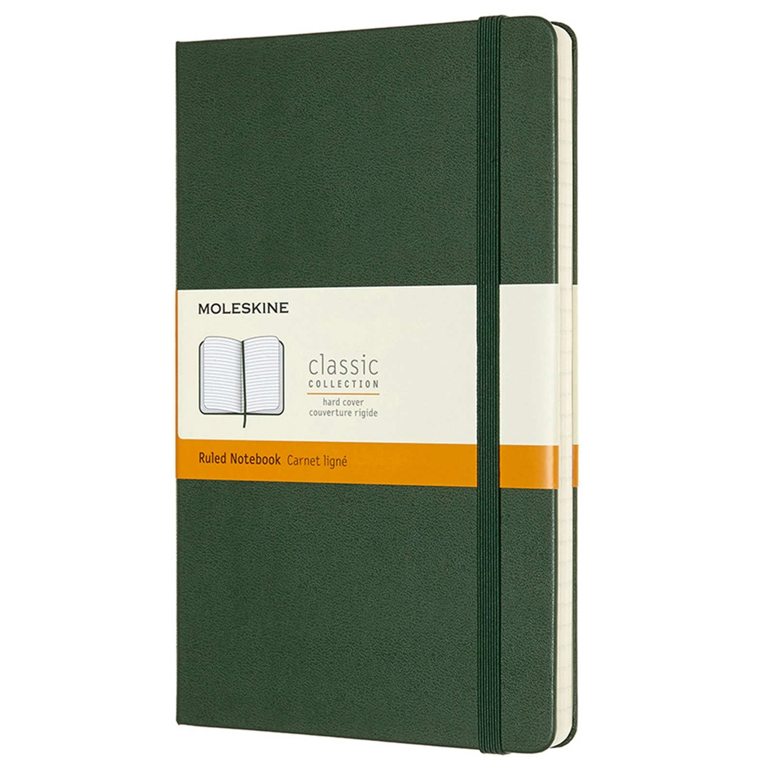 Moleskine Classic Hard Cover Ruled Notebook Office/Student Planner L Myrtle GRN