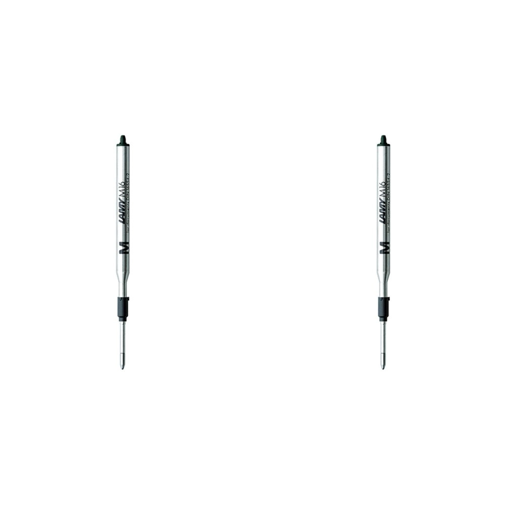 2x Lamy M16 Giant Ballpoint Pen Refill Medium For All Except Scribble & Pico BLK