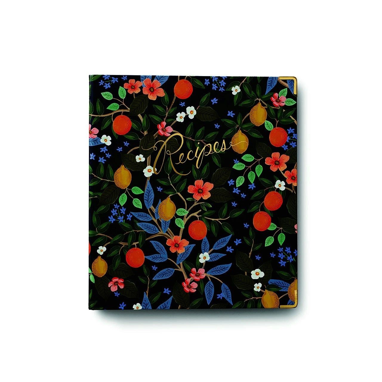 Rifle Paper Co 29x24cm Three-Ring Double-Sided Folder Recipe Binder Citrus Grove