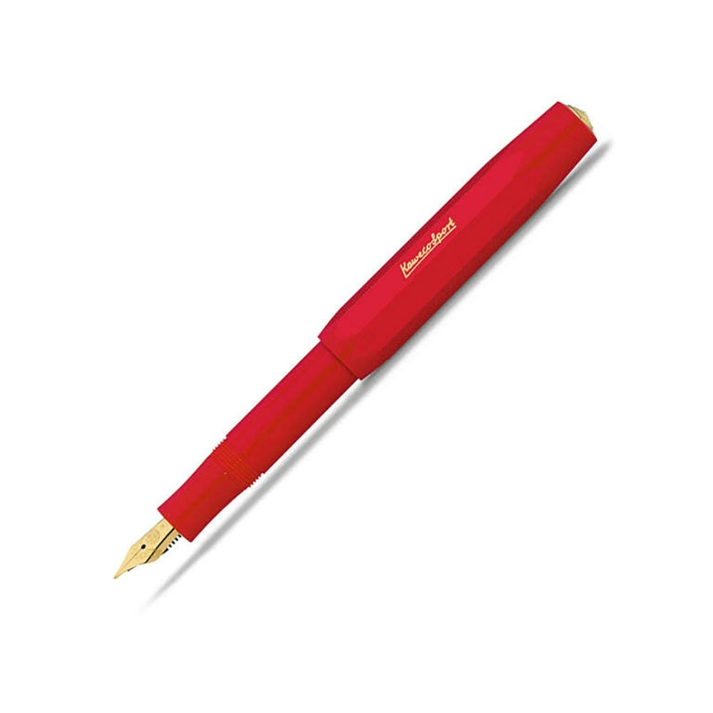 Kaweco Classic Sport Plastic Fountain Pen Writing Office Stationery Fine Nib Red