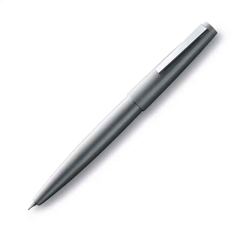 Lamy 2000 Fountain Pen Medium Nib Tip Writing Stationery Brushed Stainless Steel