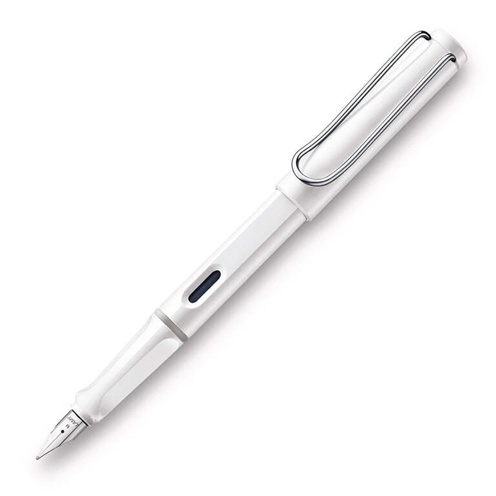 Lamy Safari Fountain Pen Broad Nib Tip Plastic Office/School Writing Shiny White