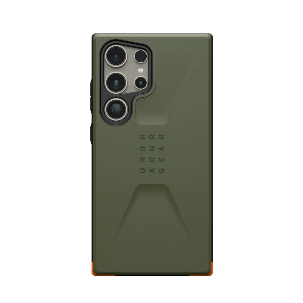 Urban Armour Gear Civilian Schnitzel Case Cover For Galaxy S24 Ultra Olive Drab