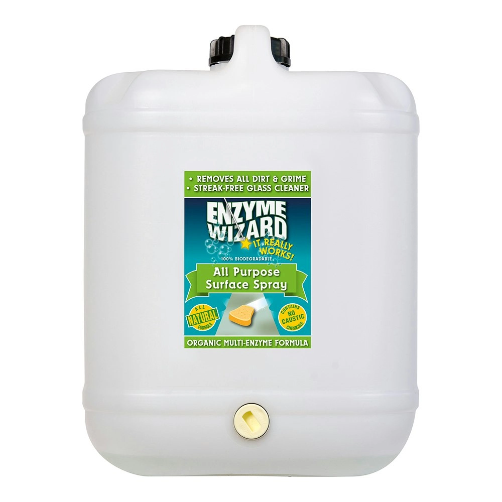 Enzyme Wizard All Purpose Dirt & Grime Streak Free Kitchen Surface Cleaner 20L