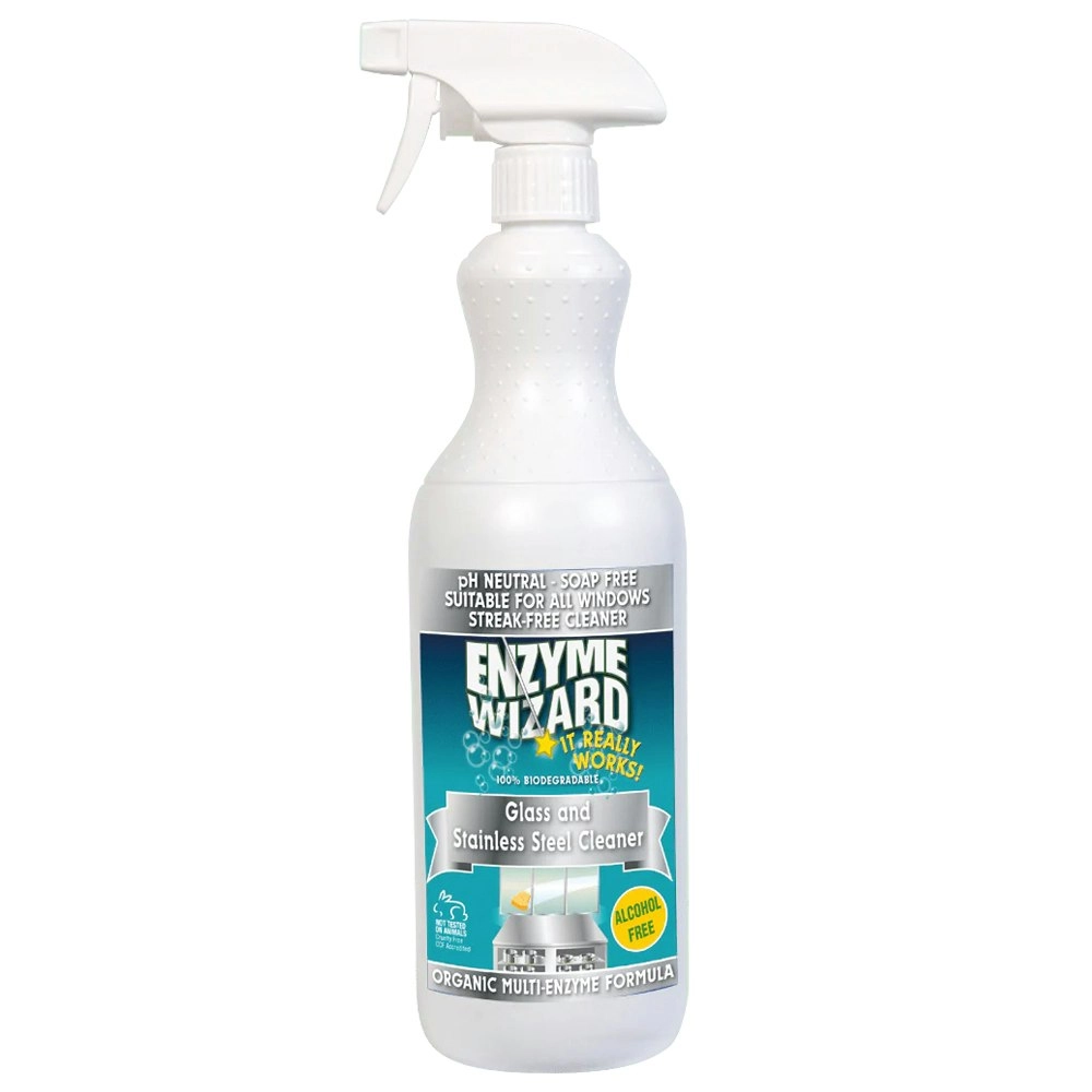 Enzyme Wizard Glass And Stainless Steel Cleaner 750ml Home Cleaning Spray