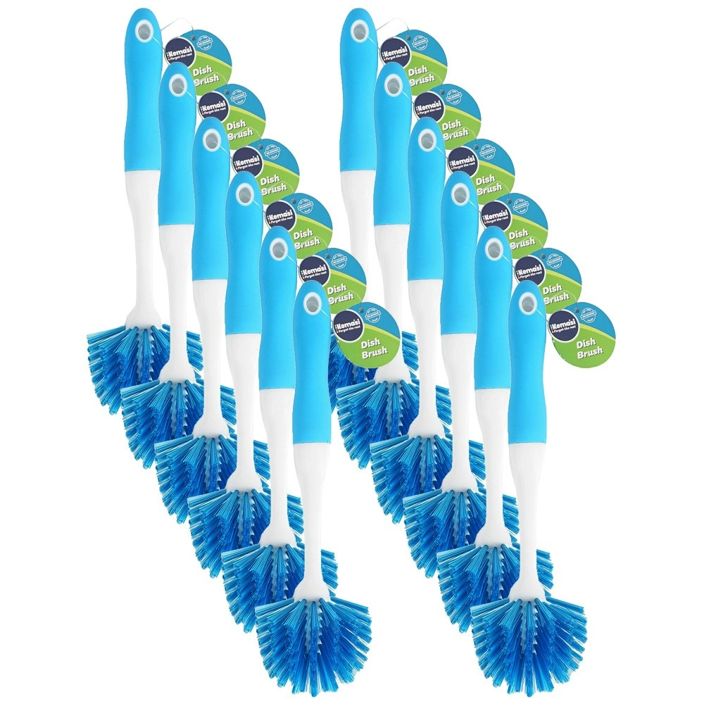 12x kemasi Durable Multipurpose Dish Brush With Soft Handle Kitchen Cleaning