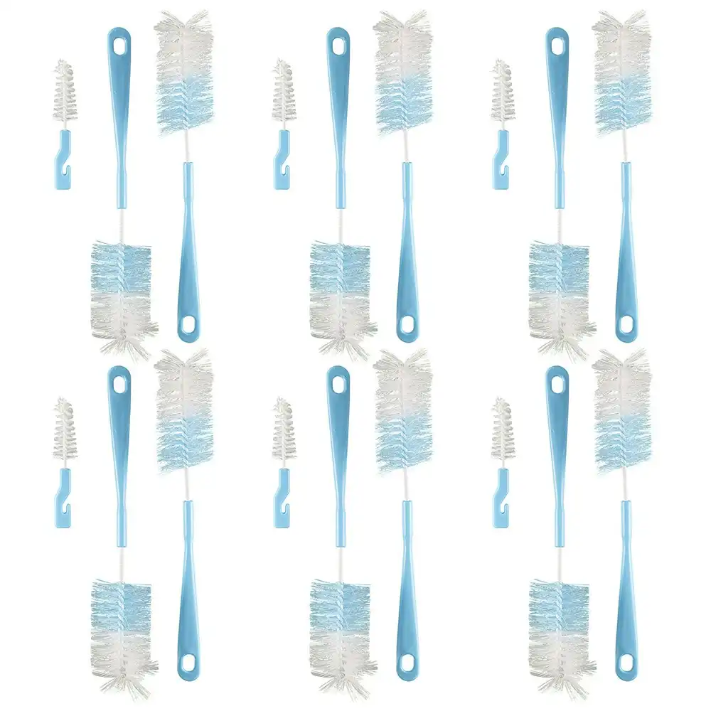 18pc kemasi Multipurpose Durable Bottle Brushes Home Bathroom Kitchen Cleaning