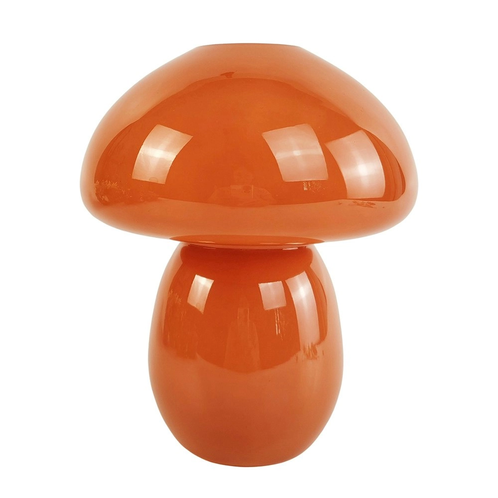 Urban Jasyln 18cm Frosted Toadstool Glass Flower Vase Home Decor Terracotta