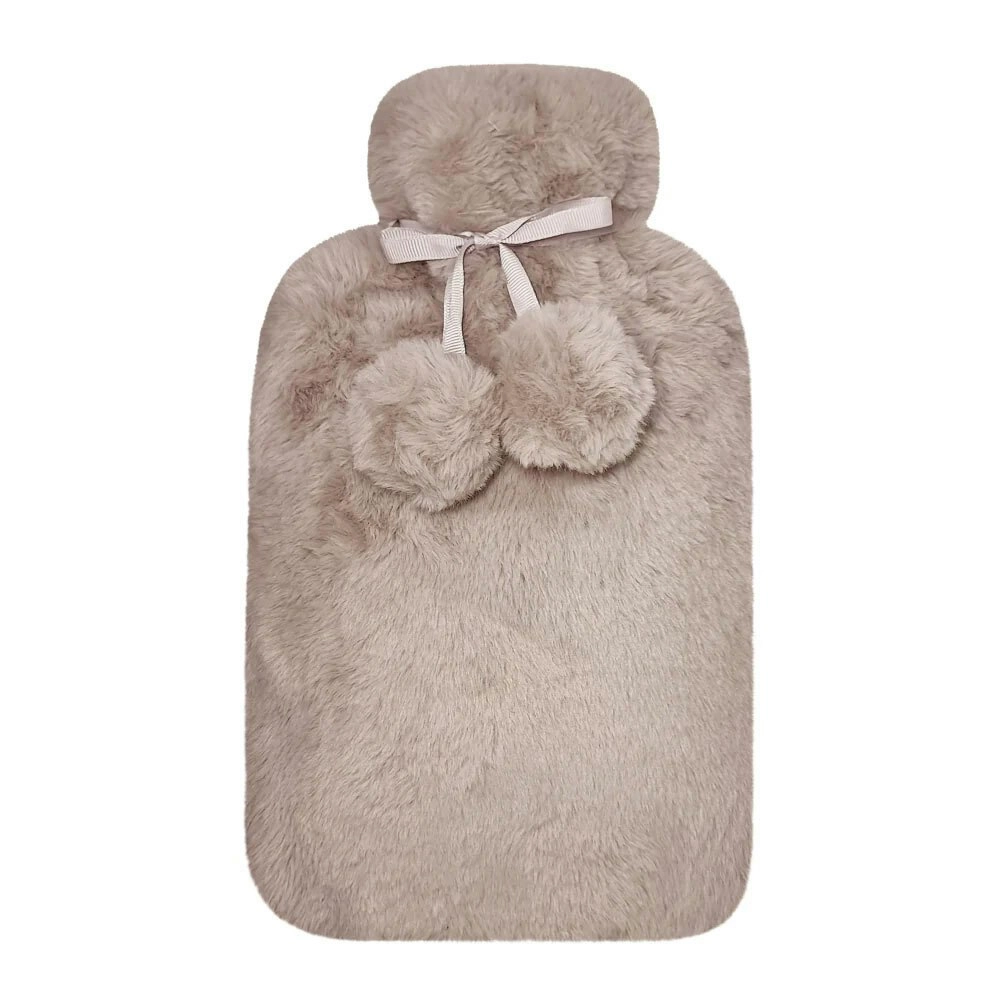 J. Elliot Home Layla Soft Faux Fur Hot Water Bottle Warmer 37x22cm Nude