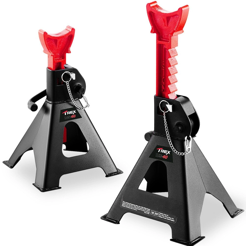 T-Rex 4000KG Automotive Car Jack Axle Stands, 2 Pieces