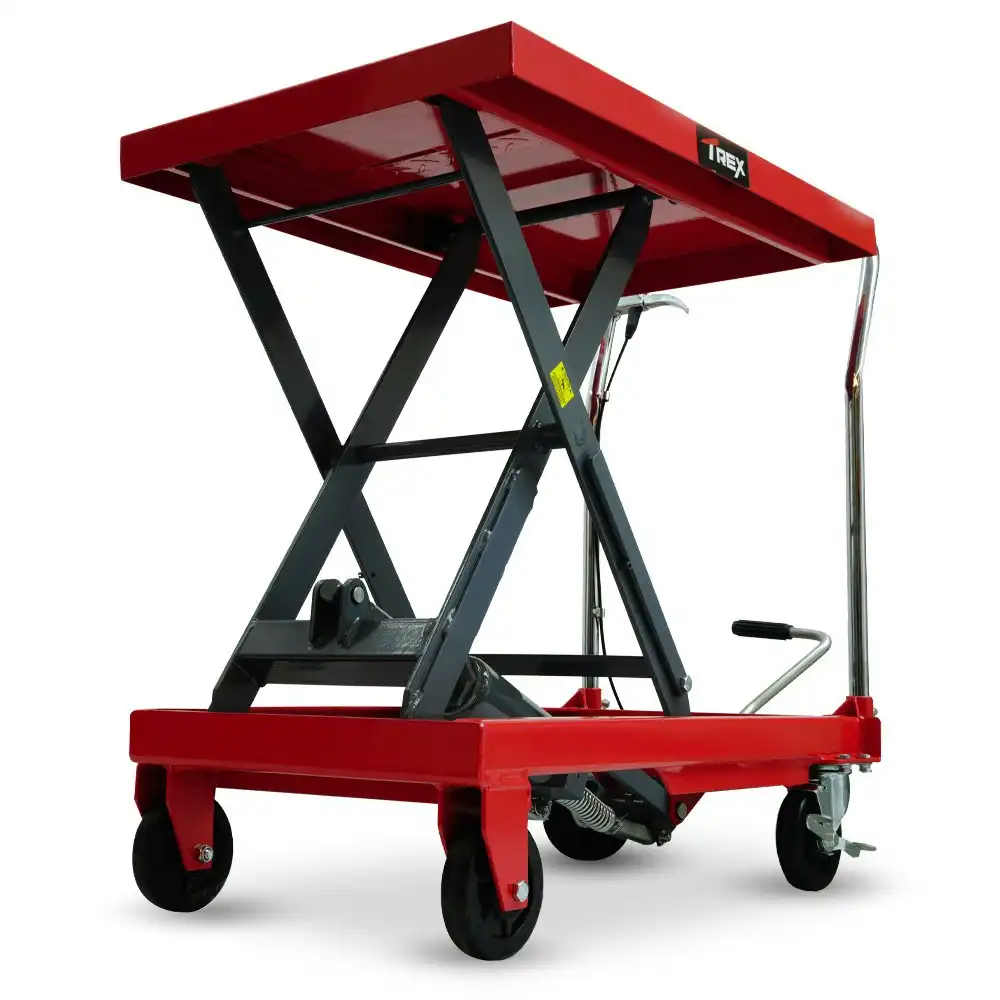 T-Rex 500KG Hydraulic Scissor Lift Platform Trolley, Heavy-Duty, for Material Handling