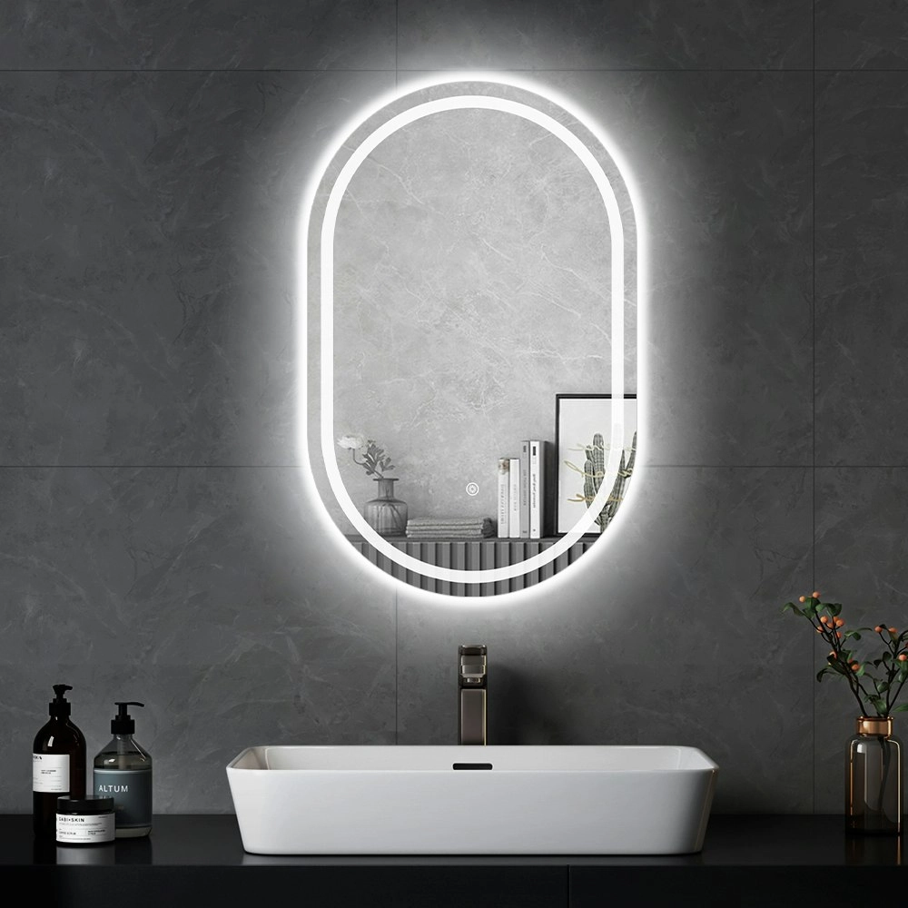 Propulse Bathroom LED Wall Mirror 50x75CM Makeup Mirrors With 3 Color Anti-fog