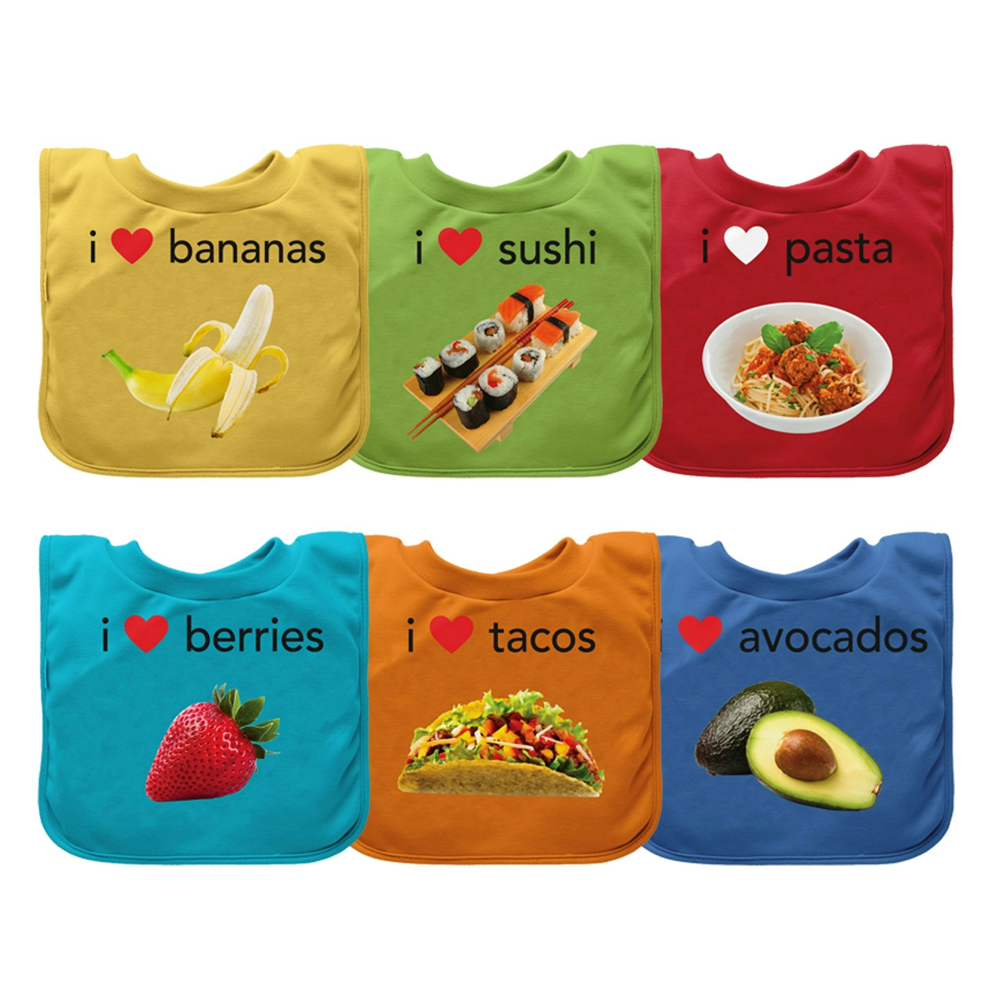 i.play Pull-over Food bib (single)-9/18mo - Various