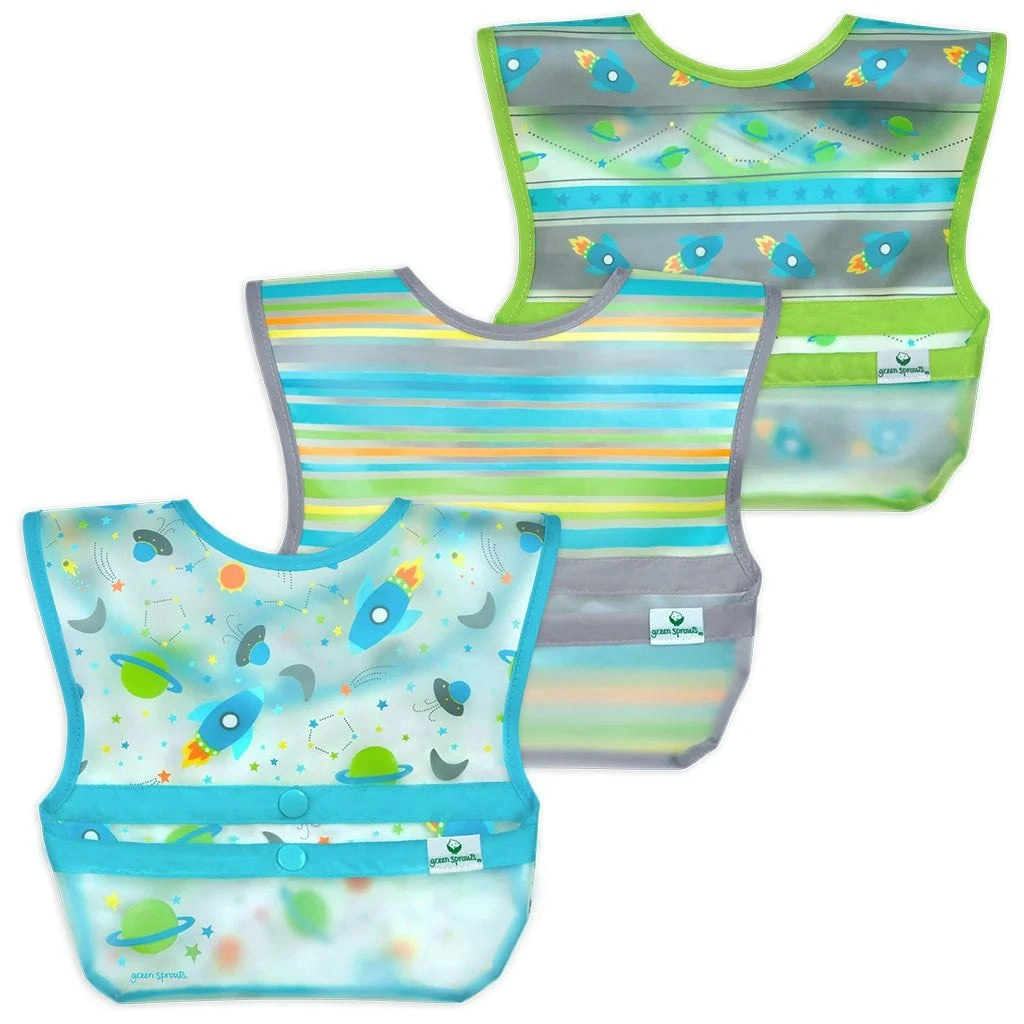 i.Play | Snap & Go Wipe-off Bib (3 pack) 9-18mo