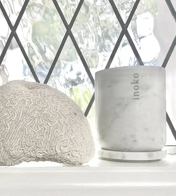 Inoko | Large Marble Candle Vessel