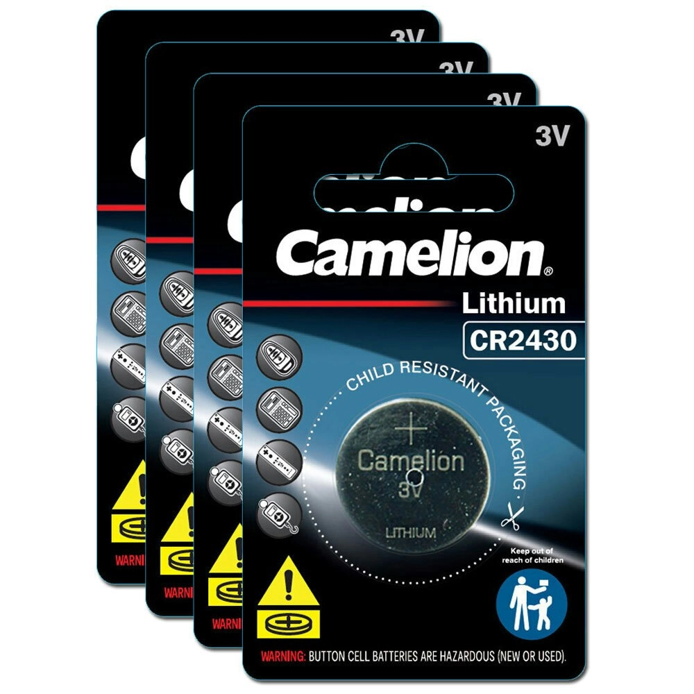 4x Camelion Lithium 2430 Button Cell 3V Batteries For Calculator/Watch/Car Keys