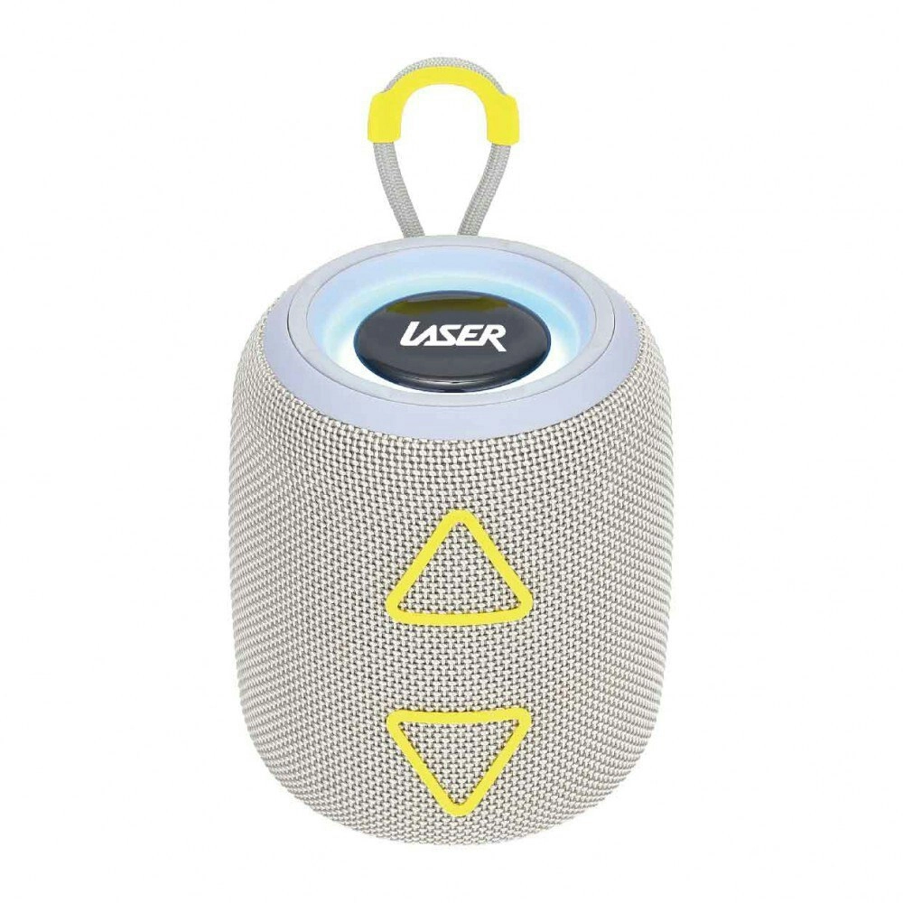 Laser Portable Mini Fabric Wireless Bluetooth Speaker Audio/Music TWS Silver