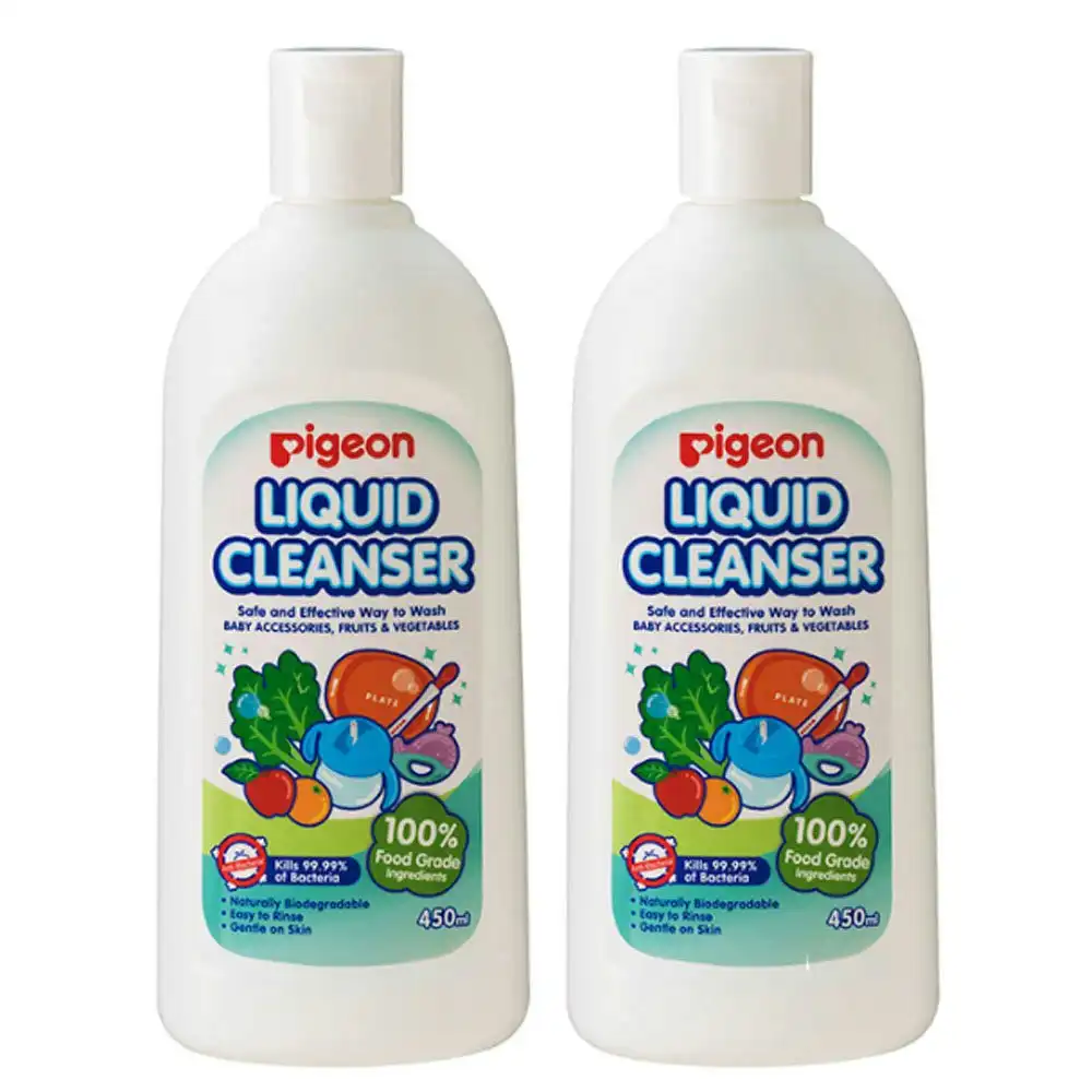 PIGEON 900ml Liquid Cleanser/Soap for Baby Teat/Bottles/Toys/Fruit/Vegetables