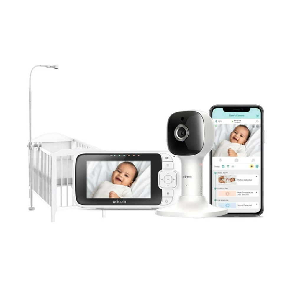 Oricom Nursery Pal Skyview 4.3in Smart HD/Wi-Fi Baby Camera Monitor w/Cot Stand