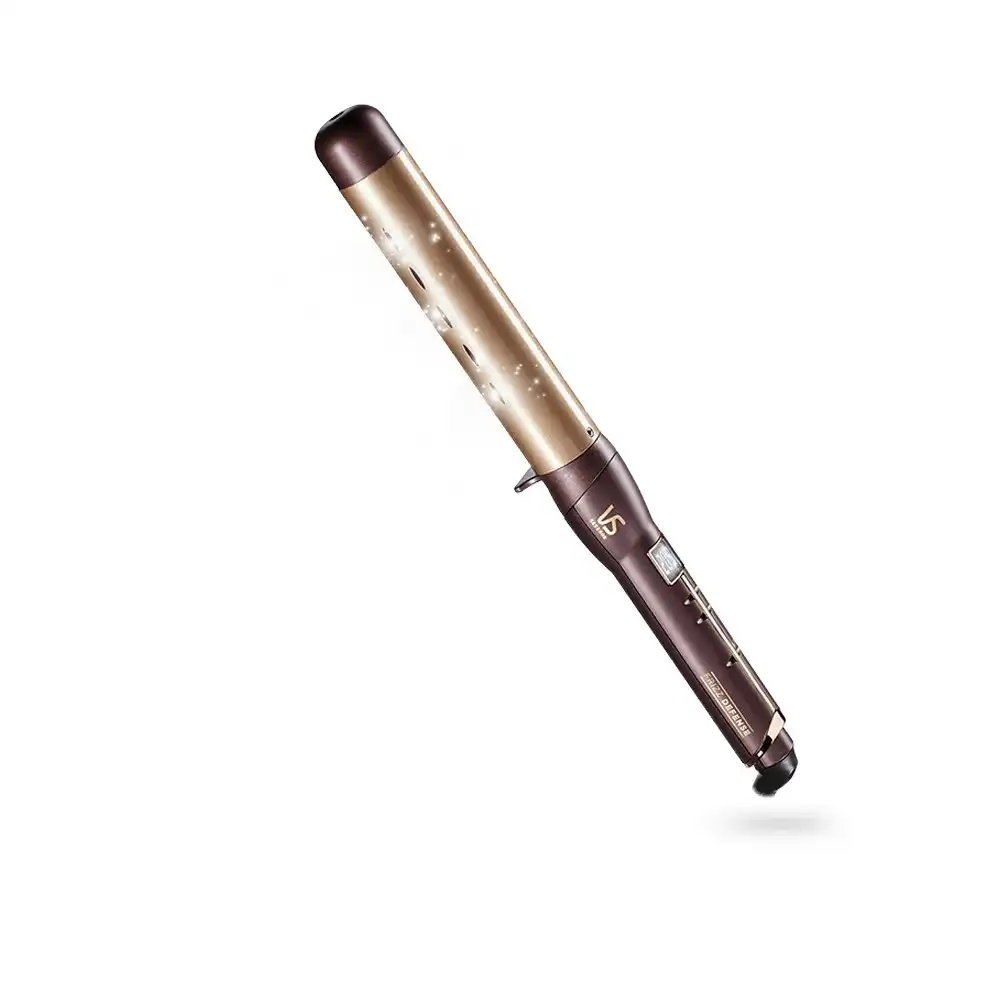 VS Sassoon Frizz Defense 32mm Salon Electric Barrel Hair Curler/Styler Brown