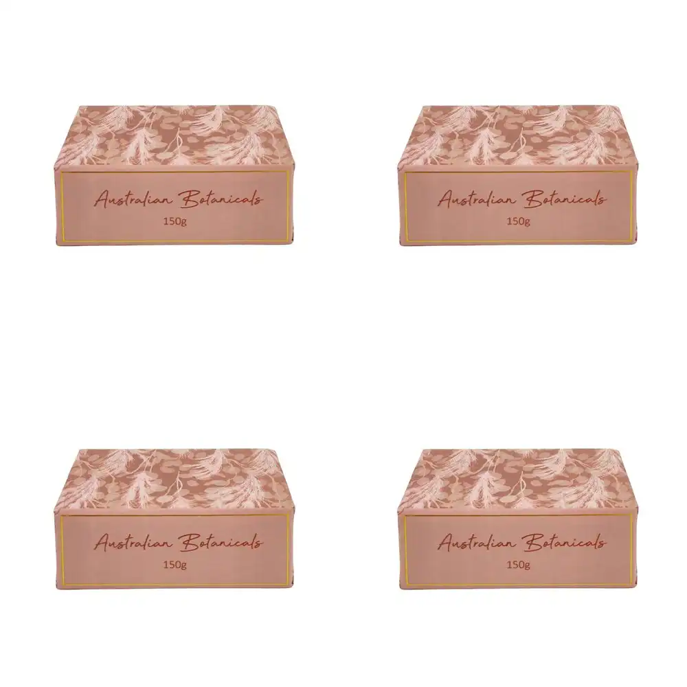 4x Urban Australian Botanicals Boho 150g Bar Soap Shower/Bathing Care Dusty Pink