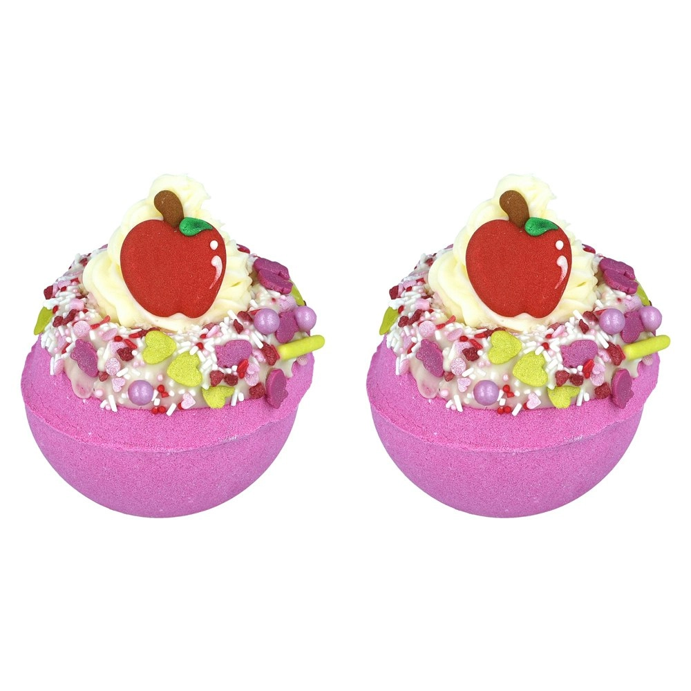 2PK Bomb Cosmetics Apple of my Eye Bath Bomb Blaster Body Fragrance Tub Fizzies