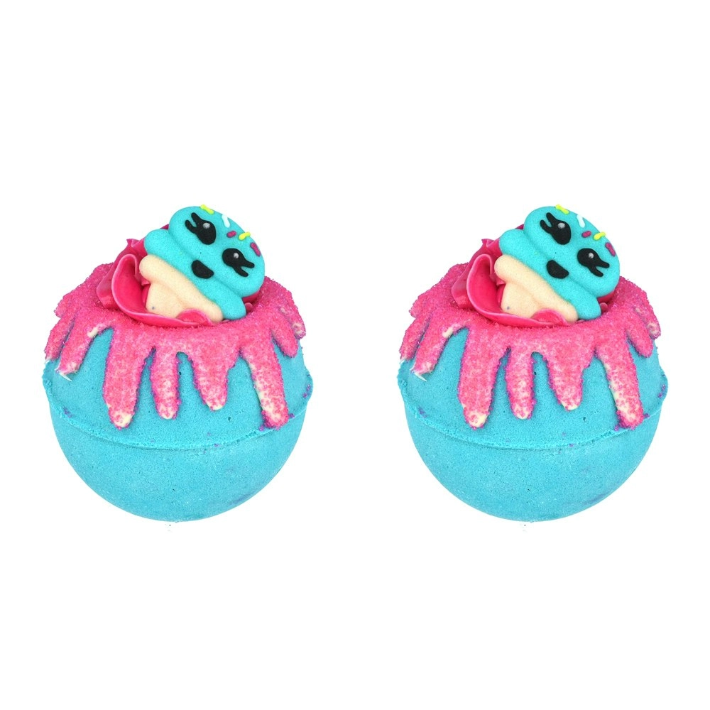 2PK Bomb Cosmetics Blue Raspberry Ice Bath Bomb Blaster Body Fragrance Tub Fizzy