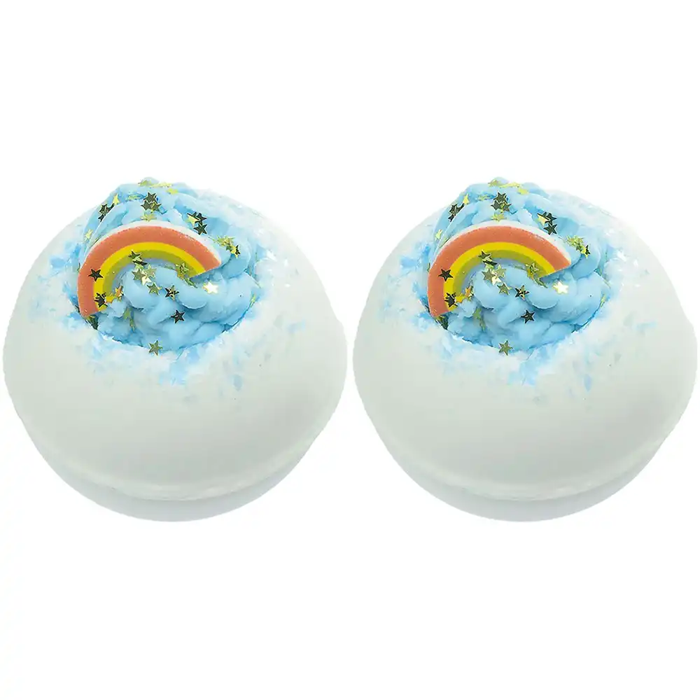 2PK Bomb Cosmetics Over the Rainbow Bath Bomb Blaster Body Fragrance Tub Fizzies