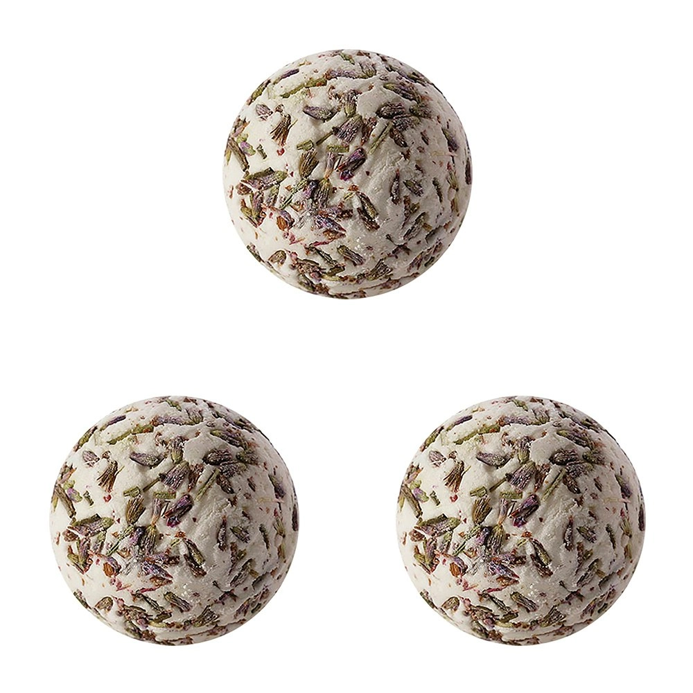 3PK Bomb Cosmetics Lavender Bath Bomb Creamer Body Fragrance Bathing Tub Fizzies