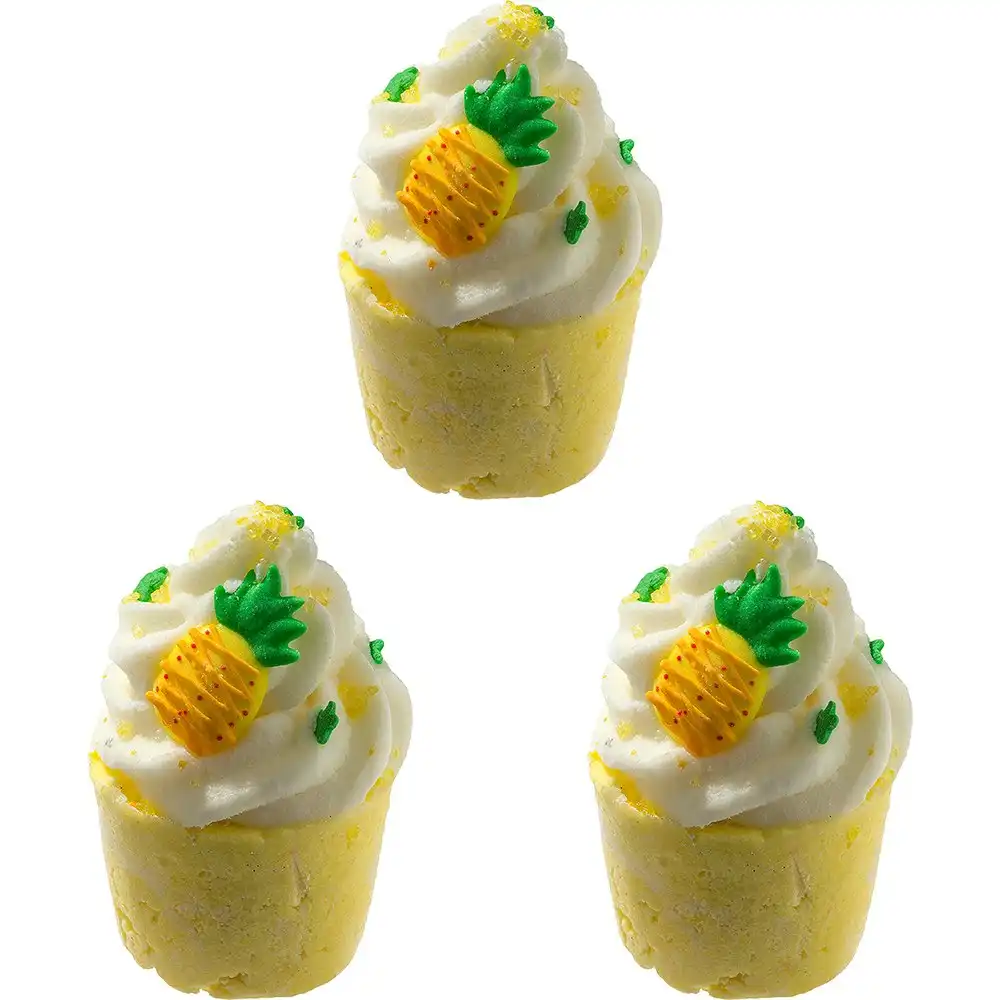 3PK Bomb Cosmetic Pineapple Party Bath Bomb Mallow Fragrance Bathing Tub Fizzy