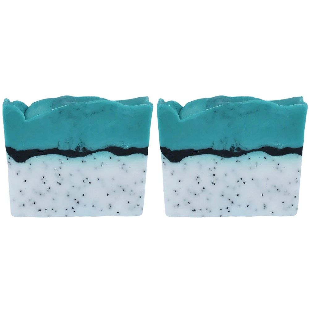 2PK Bomb Cosmetic Lime & Black Pepper Soap Slice Scented Body Shower Bathing Bar