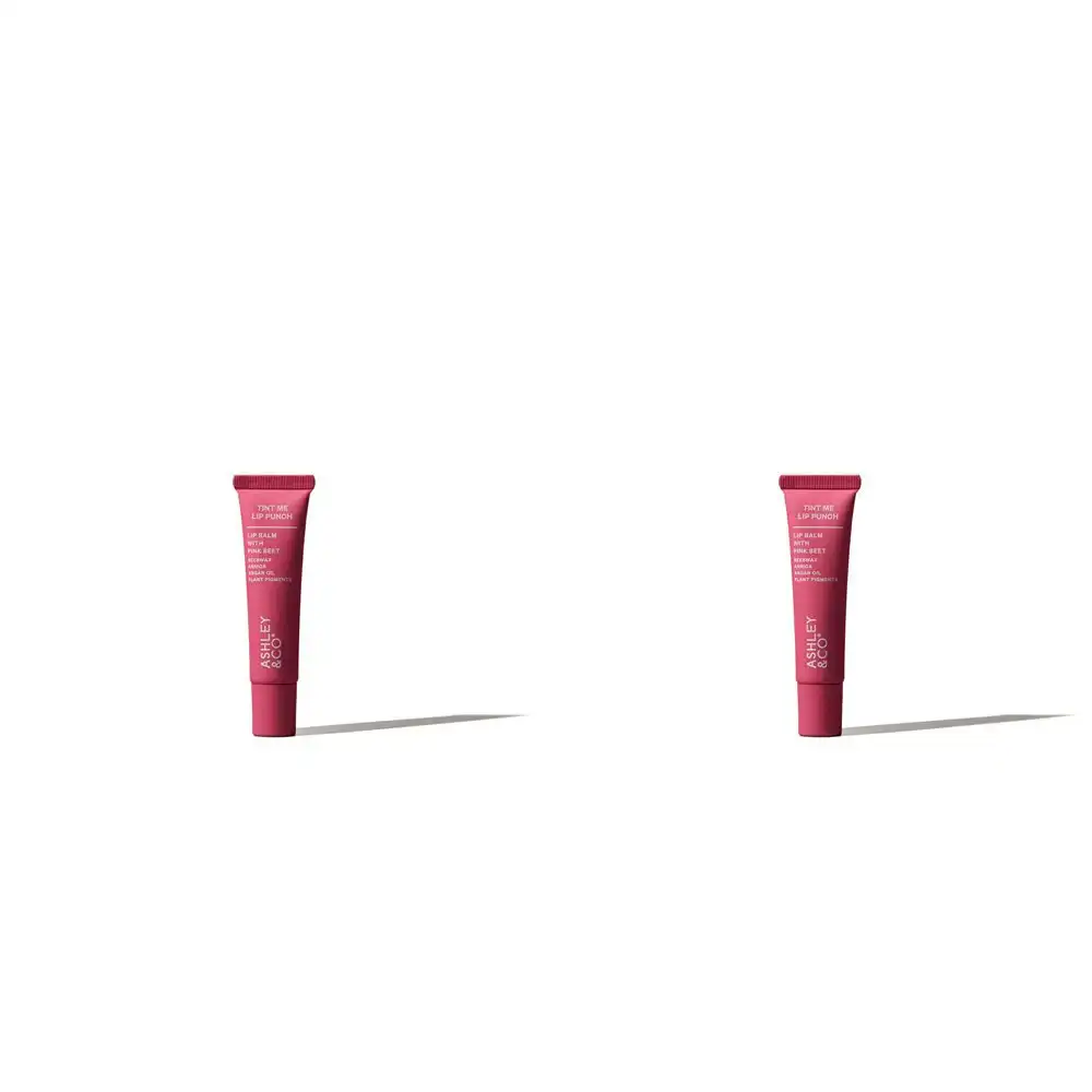 2x Ashley & Co Tint Me 15ml Tinted Lipbalm Cream w/ Argan Oil/Beeswax Pink Beet