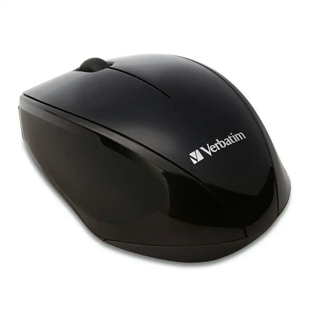 Verbatim Bluetooth/Wireless Optical Multi-Trac Blue Series LED PC Mouse Black