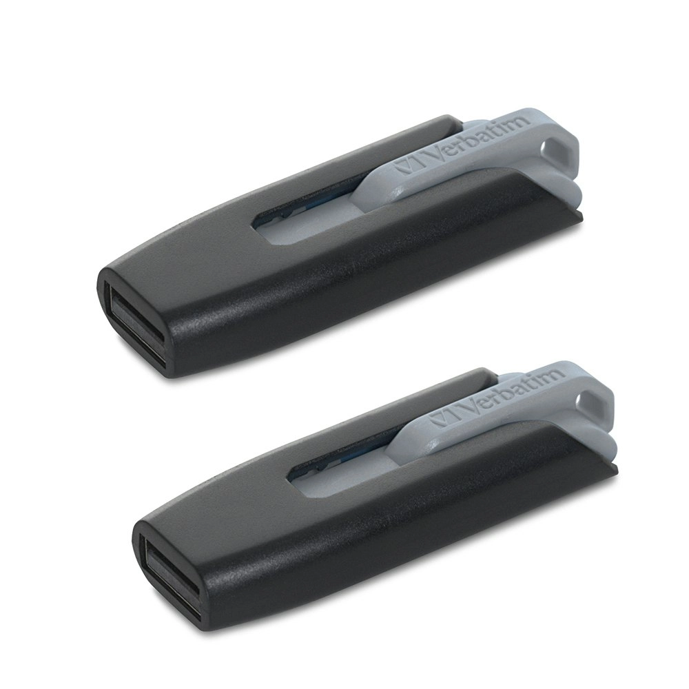 2PK Verbatim Store'n'Go V3 USB 3.0 Flash Drive 16GB Storage f/Laptop/PC Grey