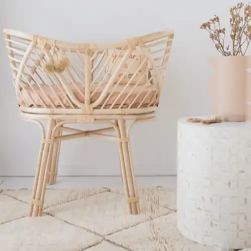 Zohi Interiors Bone Inlay Side Table in Celtic/White