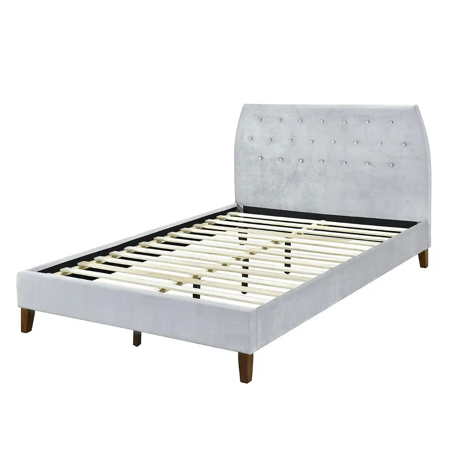 Angela Double Velvet fabric bedframe