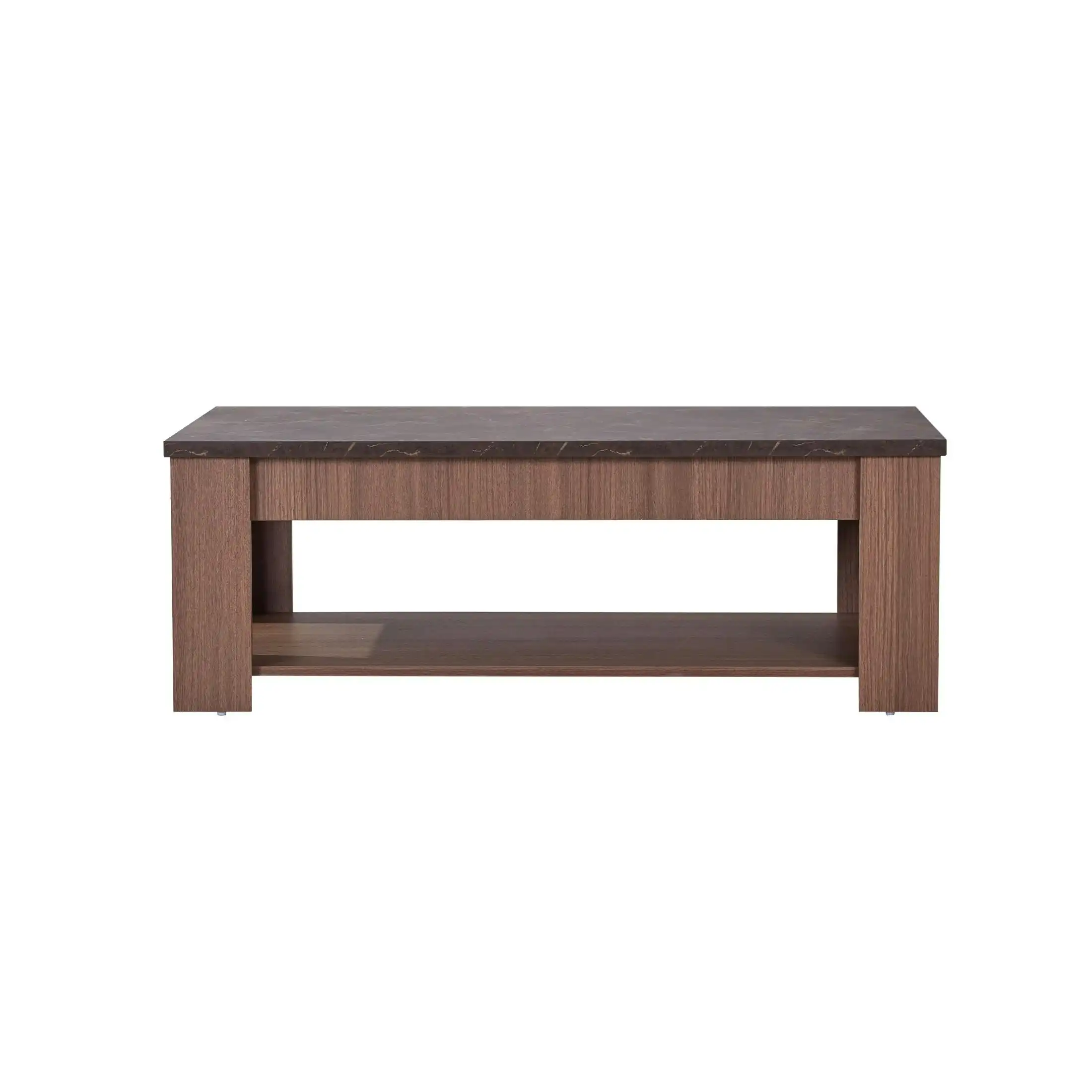 Adam Coffee Table - Walnut/Grey Stone